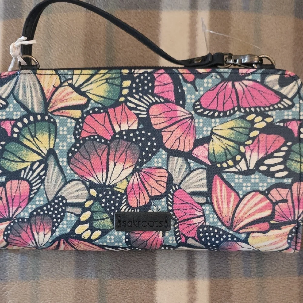 NWT Sakroots Smartphone Wristlet Crossbody - Picture 7 of 10